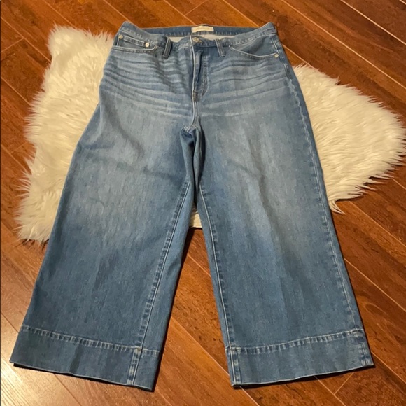 Madewell Denim - Madewell Wide Leg Crop Jeans